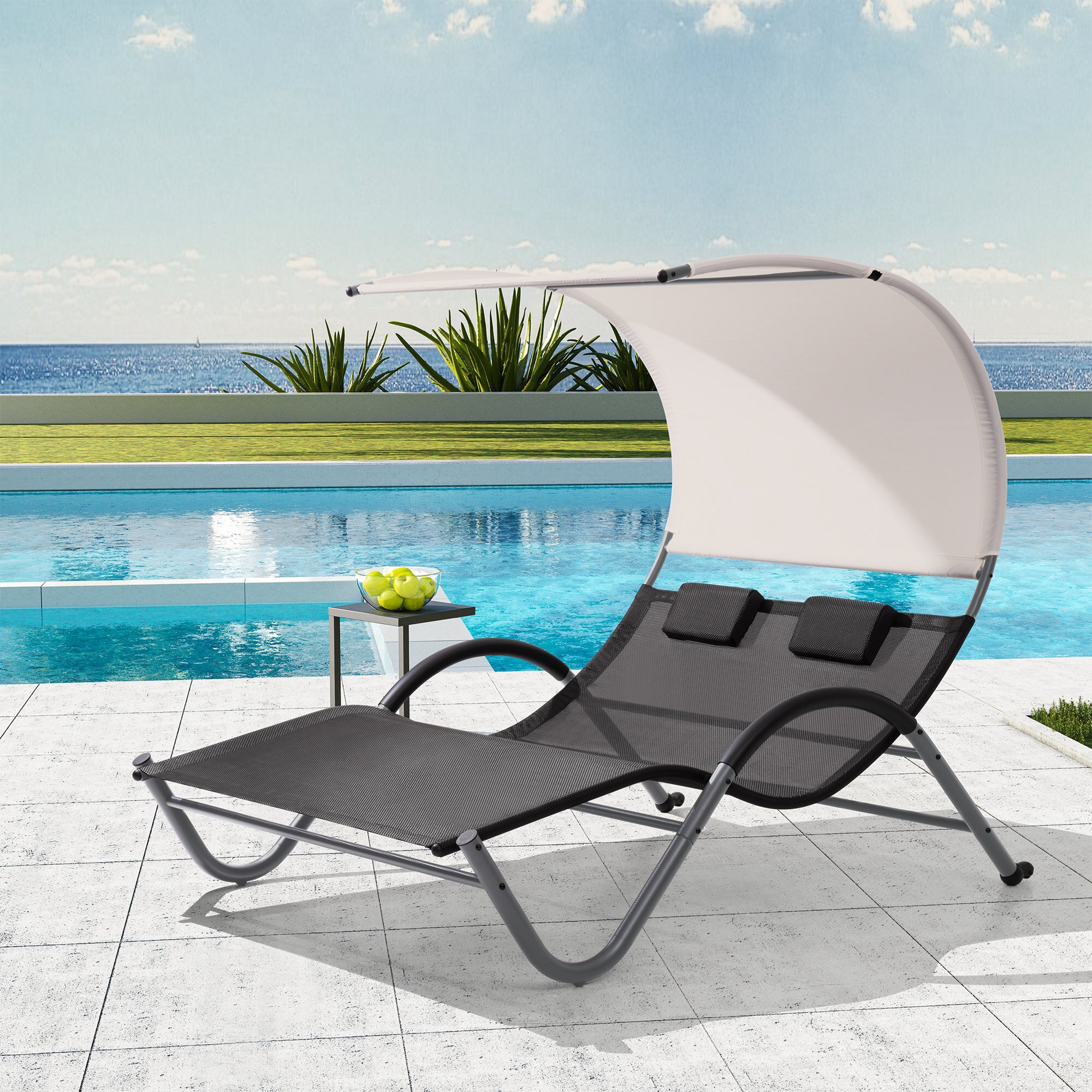 Freeport Park® Gerling Outdoor Metal Chaise Lounge & Reviews | Wayfair