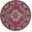 Tapis oriental rouge vif Llelend-1013885195