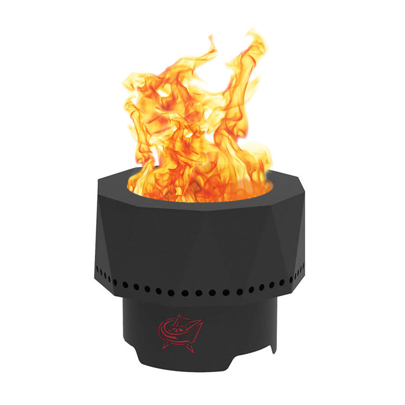 Steel Wood Burning Fire Pit, Columbus Blue Jackets