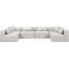Canapé modulaire en similicuir 6 pièces Houswerth-94884336