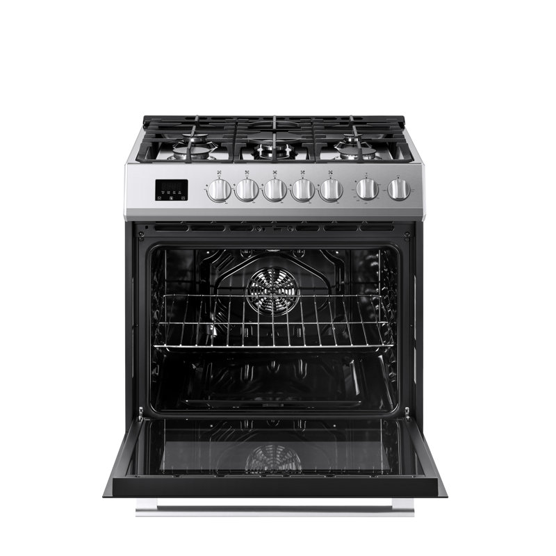 Hamilton Beach, commande de bouton de cuisinière à gaz 30 po, avec minuterie tactile, acier inoxydable