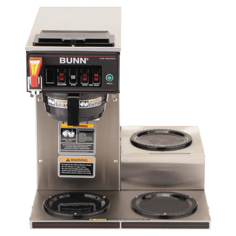 Bunn-O-Matic VPS Commercial Coffee Maker, Coffee Brewer, 3 Warmer