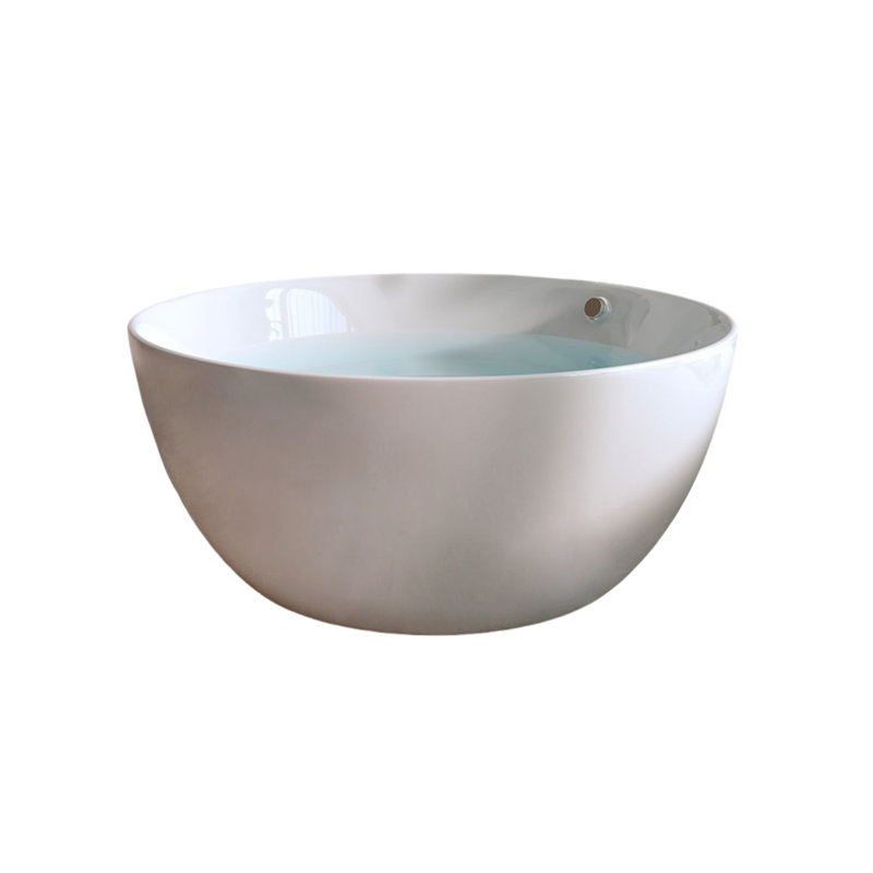 59'' W 25.6'' H Tub & Shower Kit, White