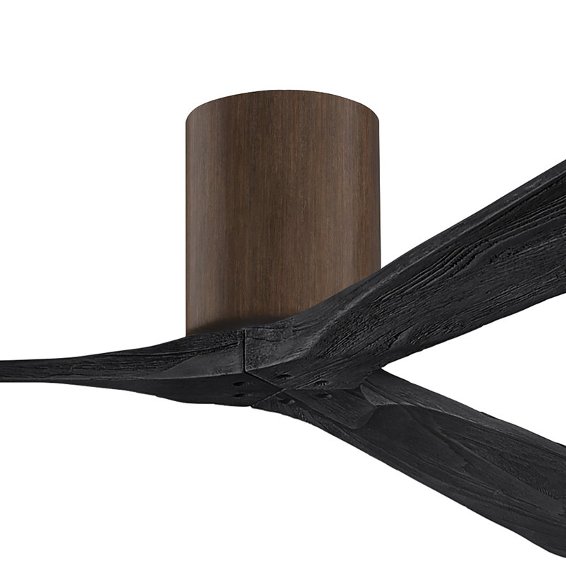 Irene Ceiling Fan, Walnut, 72", Matte Black