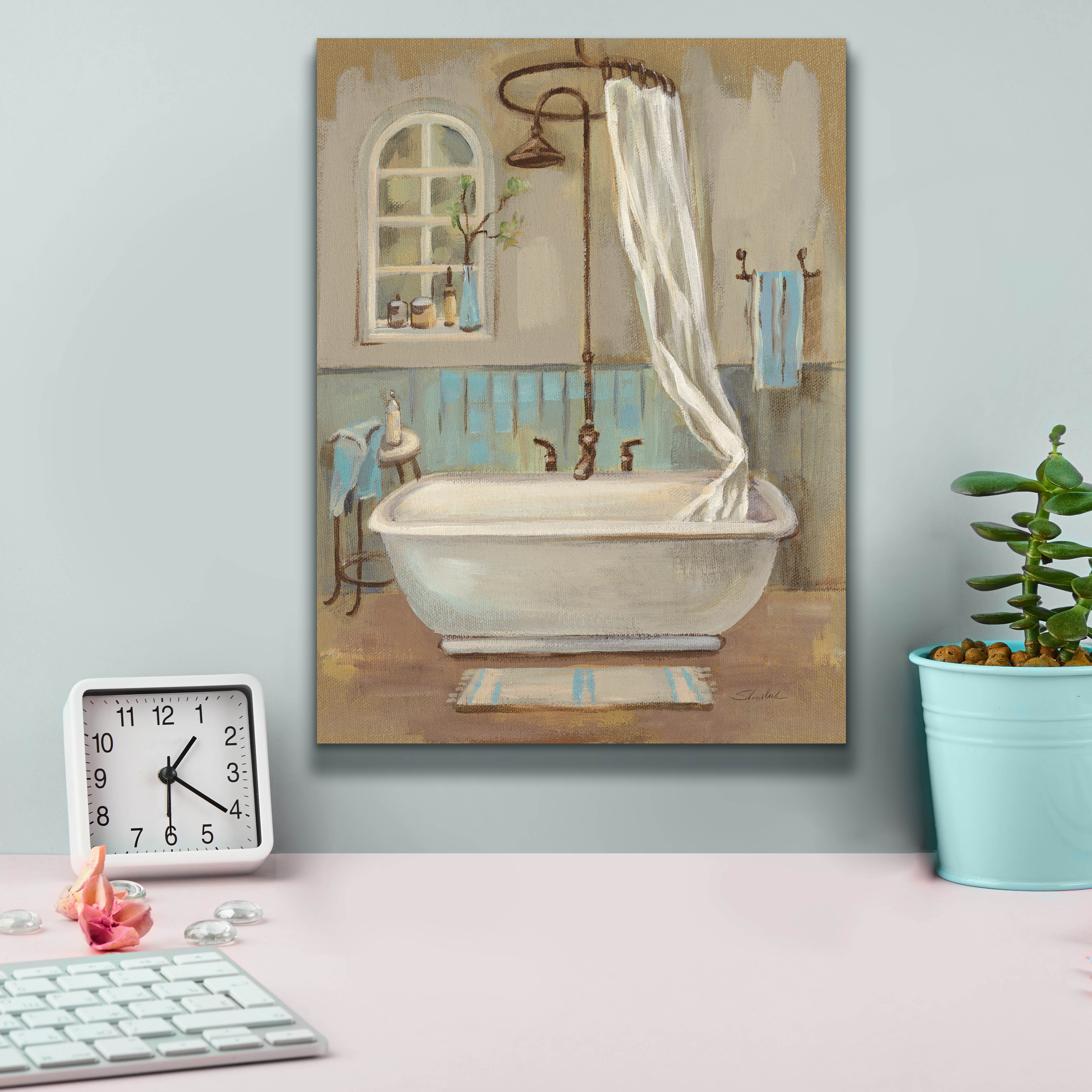 Winston Porter 'Serene Bath 1' by Silvia Vassileva Canvas Wall Art ...