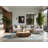 Soft Plush Faye Hanukkah Modern & Contemporary Abstract Area Rug in Beige – SkyBlue Binding-937639438