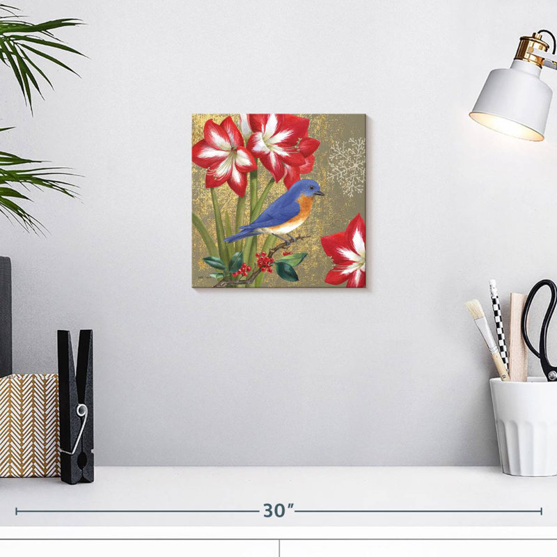 Oiseau bleu Crowle, H 10 po x l 10 po