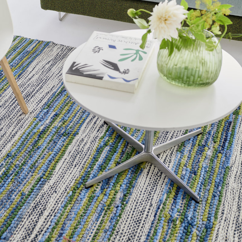 Zanshi Cobalt Rug, Rectangle 5'3" x 8'6"