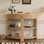Console en bois avec tiroir et tablettes-133712546