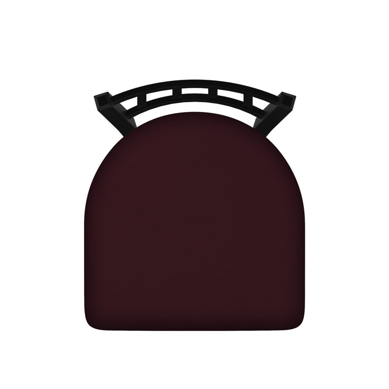 Chaise Contessa 610, Vinyle - Canter Bordeaux, Noir froissé