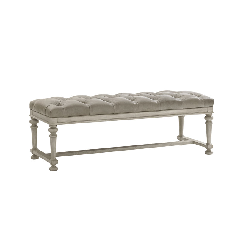 Oyster Bay Bellport Leather Bed Bench
