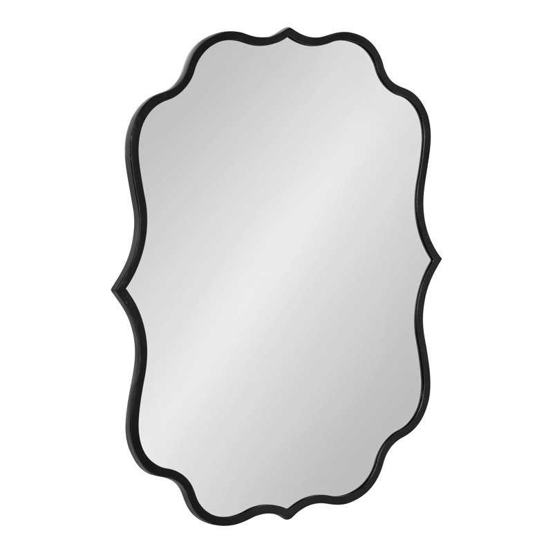 Emzley Metal Mirror, 30.25" x 24", Black
