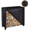 Karam Outdoor 4 ft. Log Rack with Cover Combo Set