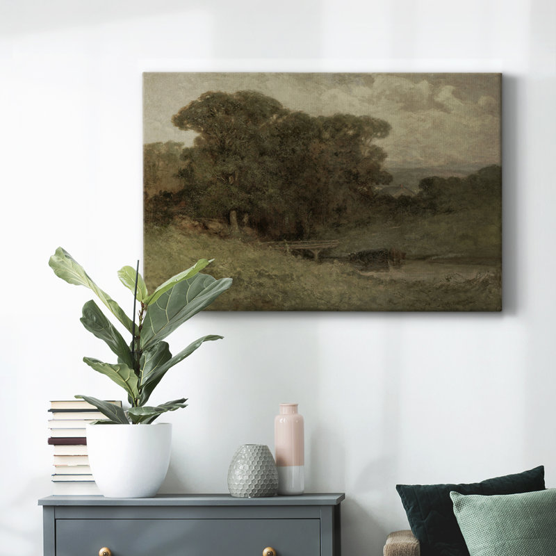 Paysage rétro - DCC XXV, H 33 po x l 49 po x P 1,5 po, Toile tendue