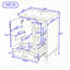 Meuble-lavabo autoportant moderne avec lavabo en céramique durable, charnières à fermeture en douceur et grand espace de rangement-107868657