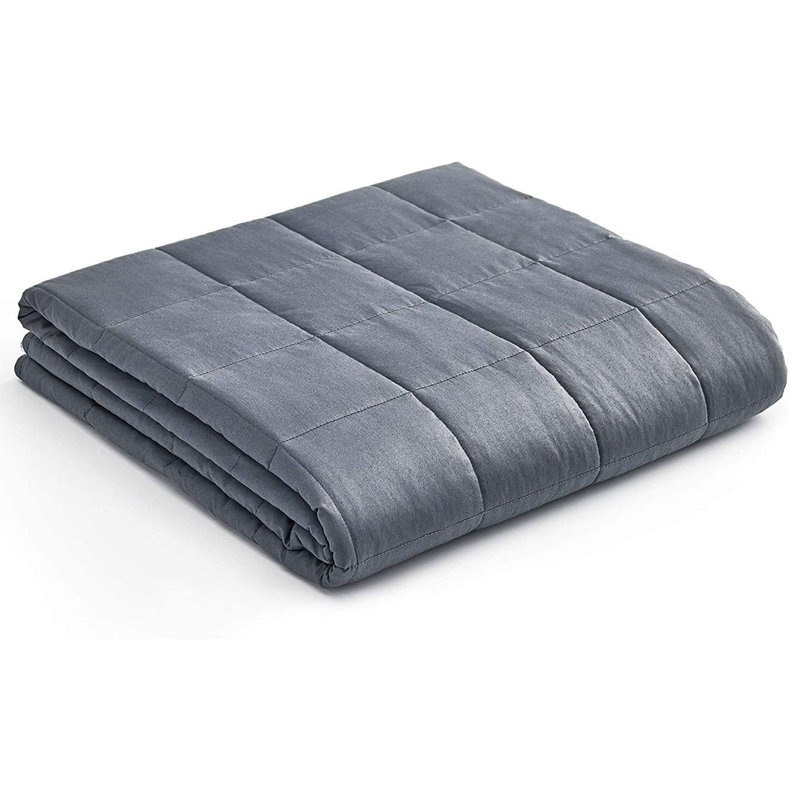 Weighted Throw Blanket, 30, Queen, Dark Gray