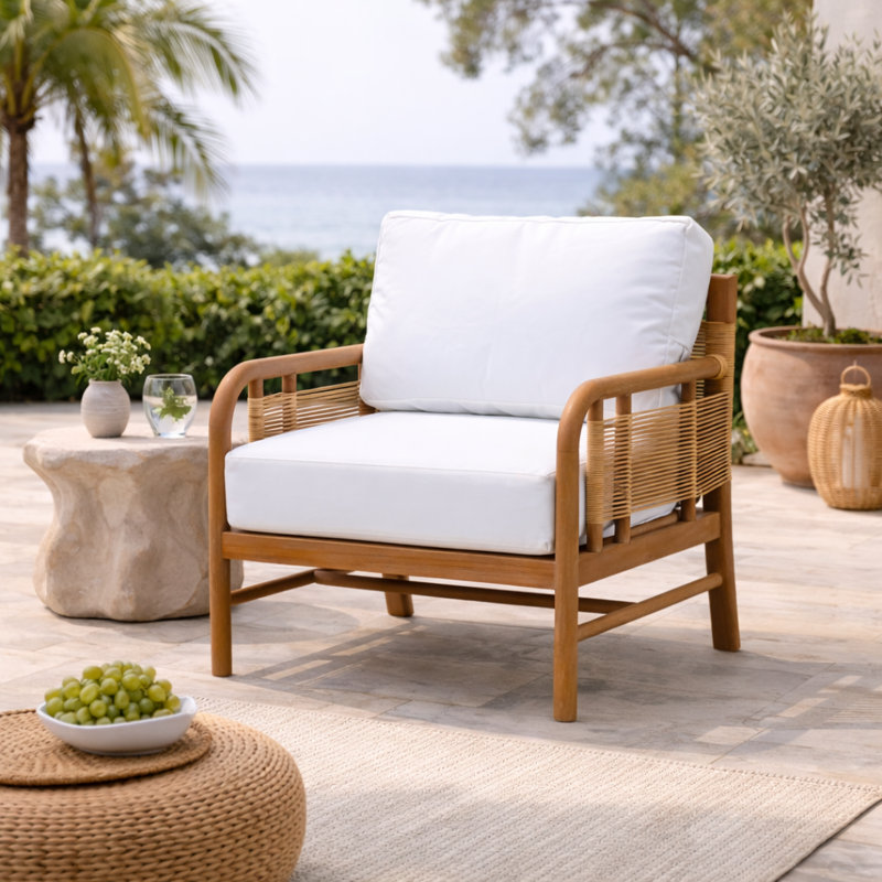 Chaise de patio avec coussins Westwood