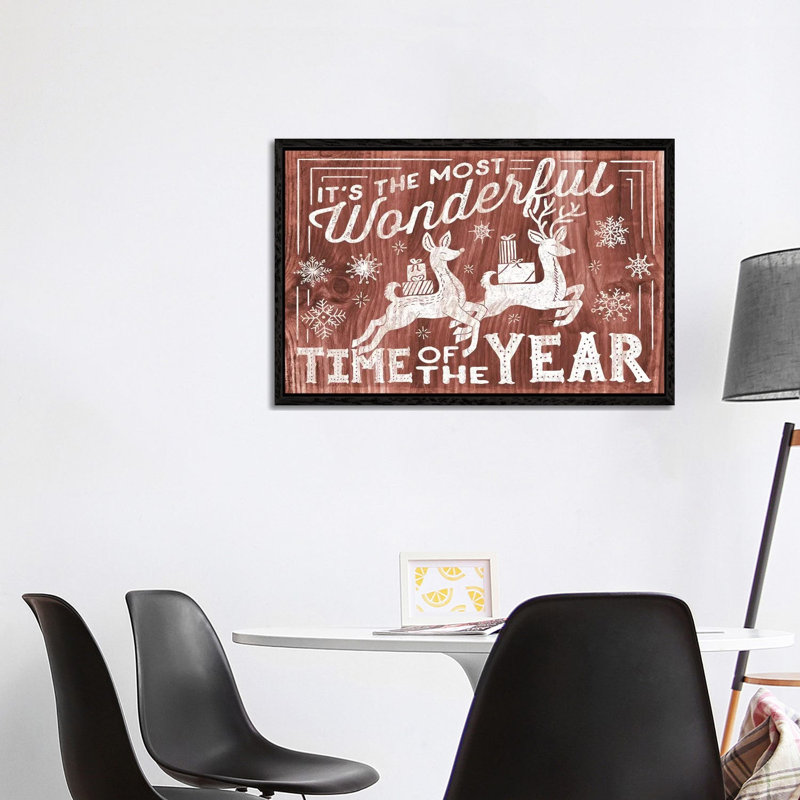 Rustic Holiday I by Laura Marshall - Gallery-Wrapped Canvas Giclée on Canvas, 101.6 cm H x 66.04 cm W, Black Framed