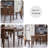Retro Nut-Brown Rectangular Solid Wood Dining Table