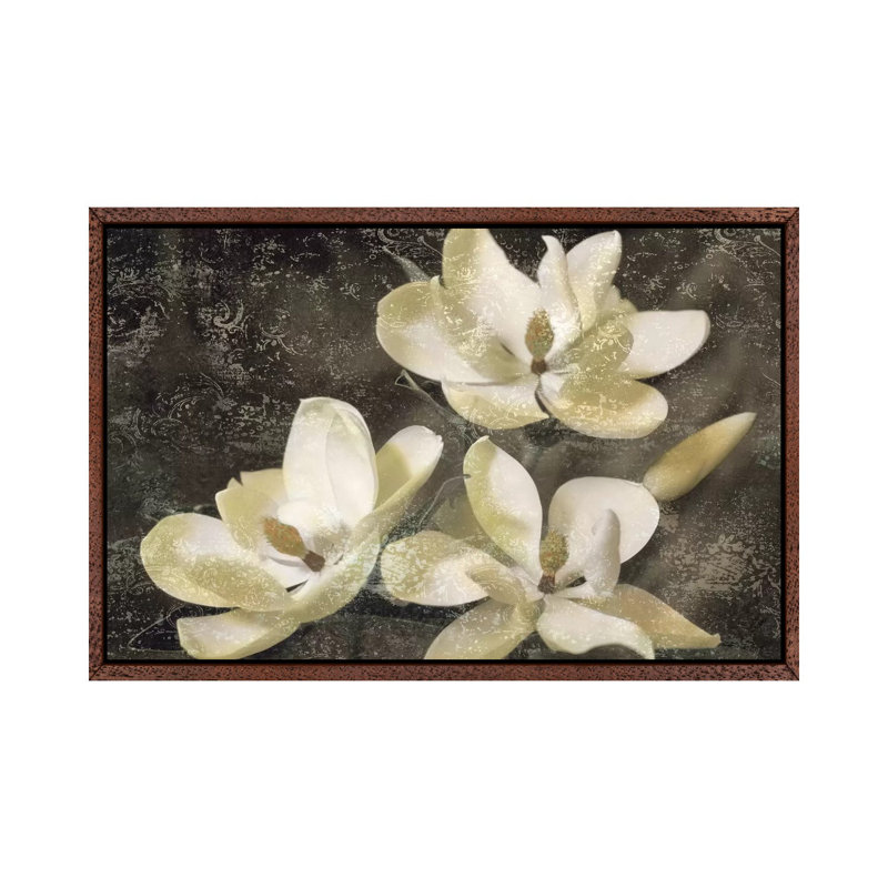 The Magnolia Tree by John Seba - Wrapped Canvas Print, 66.04 cm H x 45.72 cm W, Brown Floater Framed