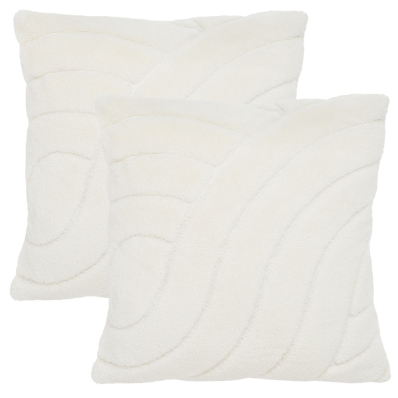 Verli Microfiber Throw Square Pillow Cover & Insert, 23" x 23"