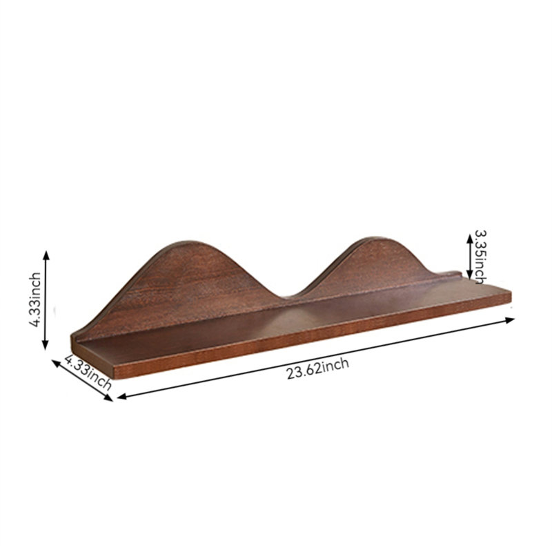 Tablette flottante en bois Kaaliyah, H 4,33 po x l 23,62 po x P 4,33 po