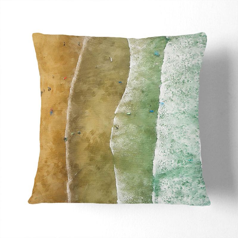 Square Throw Cushion, 55cm H x 55cm W x 20cm D, White