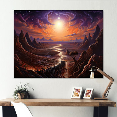 «Judaism Moses Desert Journey Mirage I», reproduction sur toile