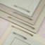Brushed Nickel Slim Square D-Bar Handles-122026813