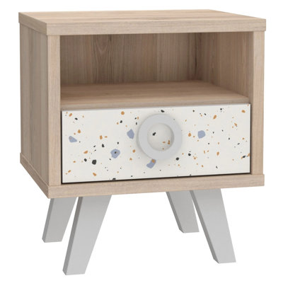 32.5cm W Manufactured Wood Bedside Table