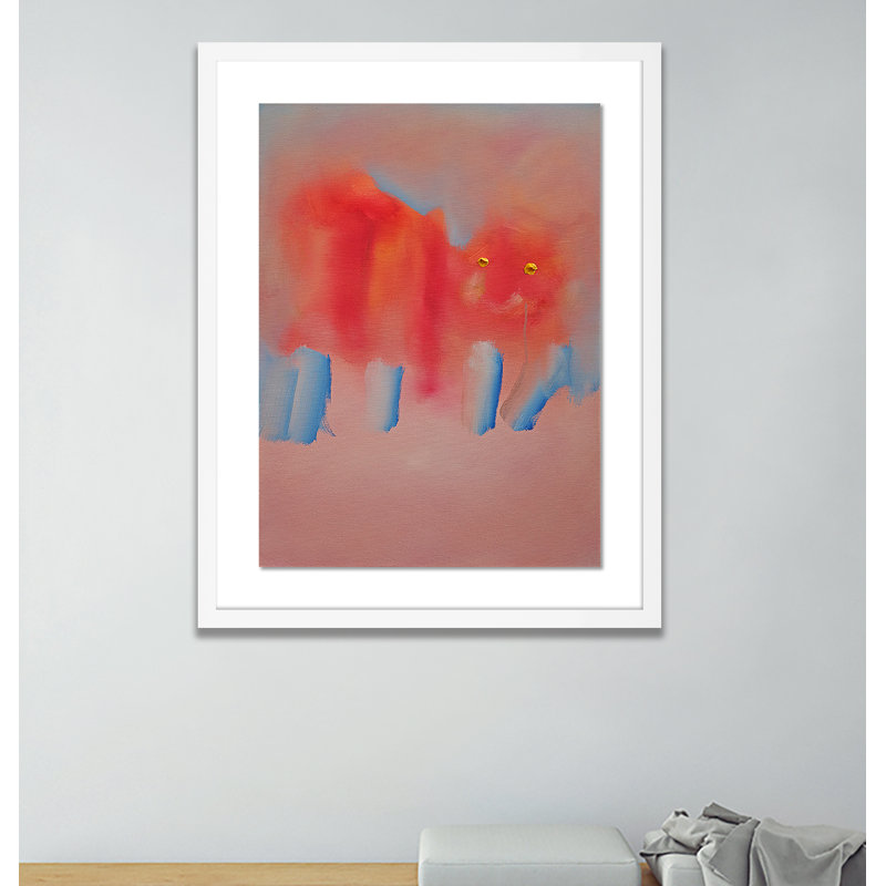 Tiger Print by Charles Stuart, White, 24" H x 19" W x 1.5" D