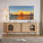 70" Mid-Century Modern TV Stand for TVs up to 75",Japandi Fluted Media Console with Reeded Glass Sliding Doors and Adjustable Shelves, Oak Sideboard with Metal Legs