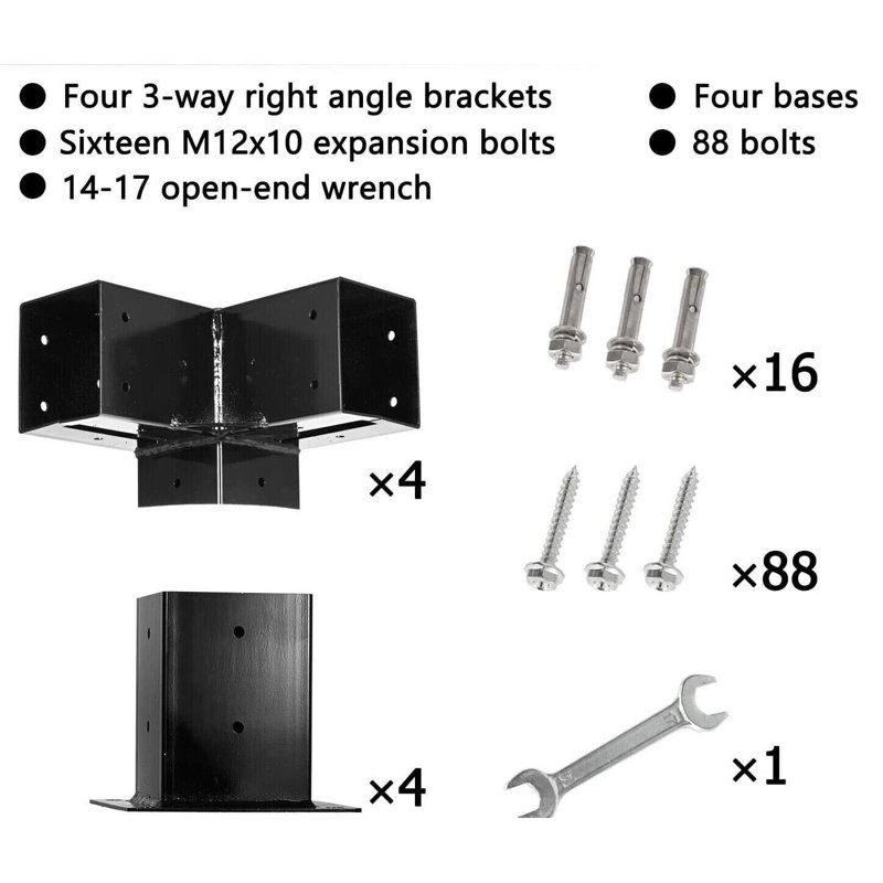 Anman Black Metal Hardware