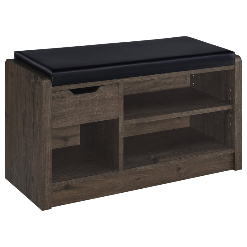 Banc de rangement Astor, Chêne