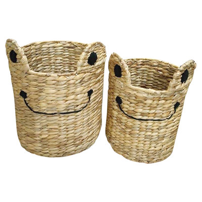 Ensemble de deux paniers à grenouilles ronds non effilés