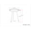 Clairmont - Table d'appoint ronde - Cognac