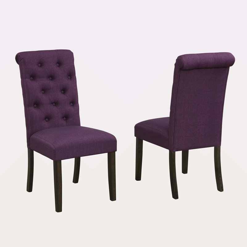 Chaise de salle à manger Asons, Mauve