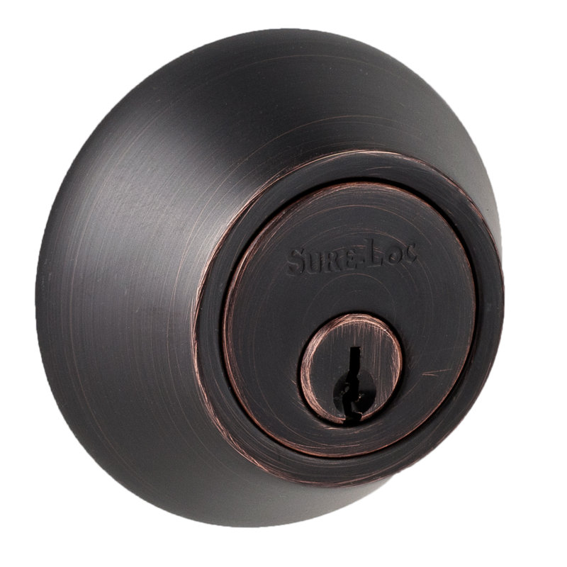 Double Cylinder Deadbolt, Vintage Bronze