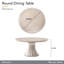 Fantosini Round Dining Table - Silver