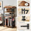 Metal,Manufactured Wood 76cm H Media Shelves