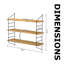 Industrial Wall Mounted Floating Shelf-1399151508