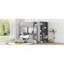 Lit superposé simple au-dessus de simple avec 2 tiroirs et armoire à couches multiples
