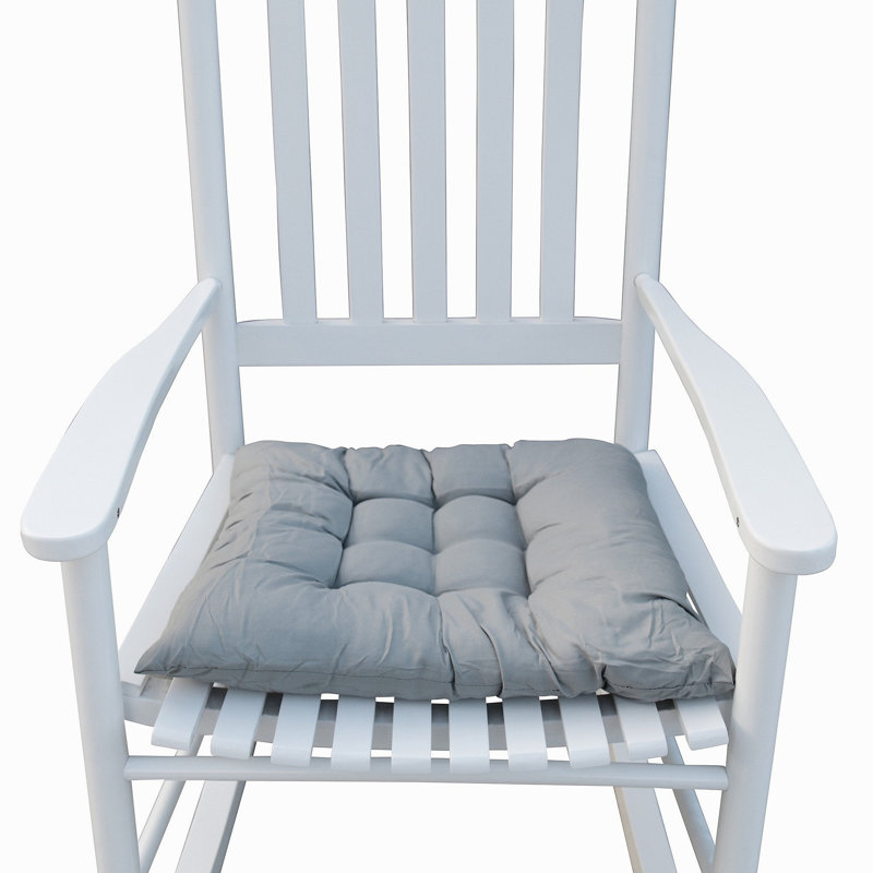 Chaise berçante en bois BLANC, sans passe-partout