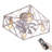 18" Ceiling Fan With Lights And Remote-Square