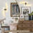 2-Pack Battery Operated Wall Sconces with Remote Control, Non-Hardwired LED Flush Mounted Sconces-129149357-129149358