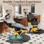 Fauteuil inclinable massant en simili-cuir