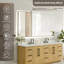 Ensemble de meuble-lavabo double 84 po avec miroir Pierre