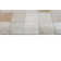 Saranda Geometric Hand-Stitched Leather Area Rug in Camel