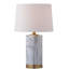 Lampe de table blanche / noire 18,25 po Harrogate