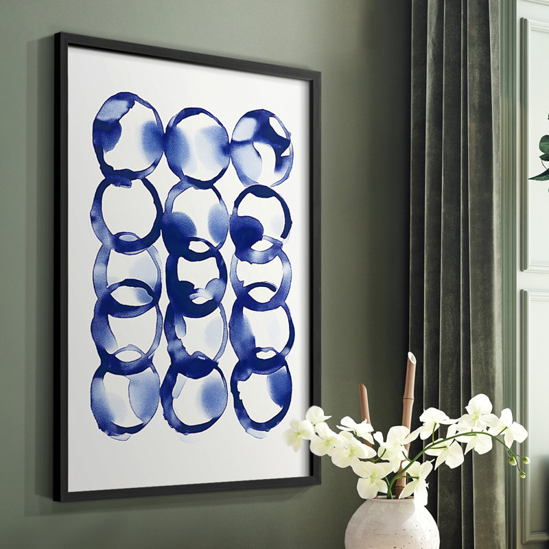 Abstrait, reproduction encadrée, prêt à accrocher, H 10 po x l 8 po, Noir